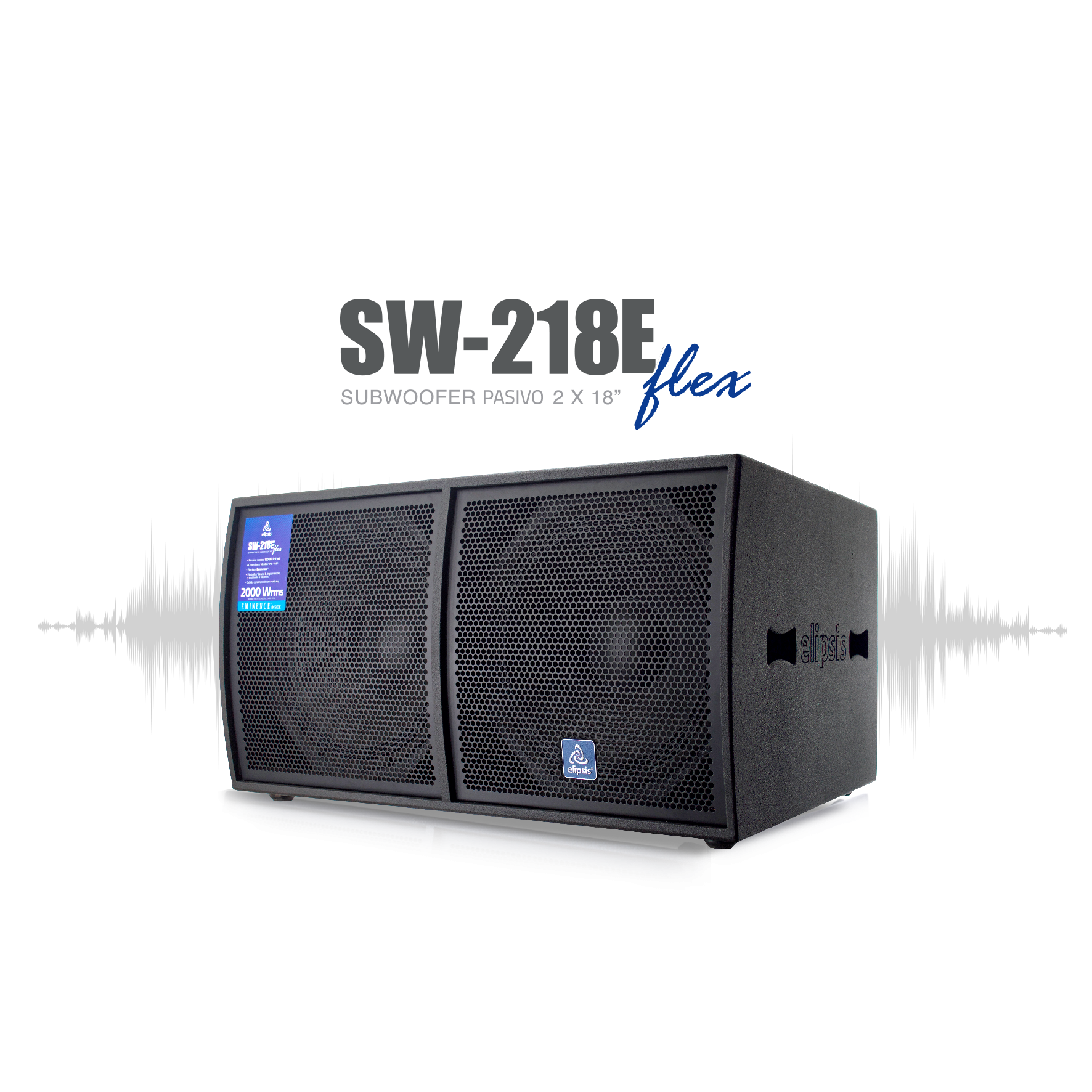 subwoofer pasivo elipsis sw-218e (1pz)