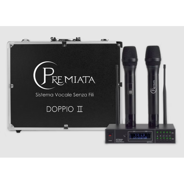Micrófonos inalámbricos premiata doppio II