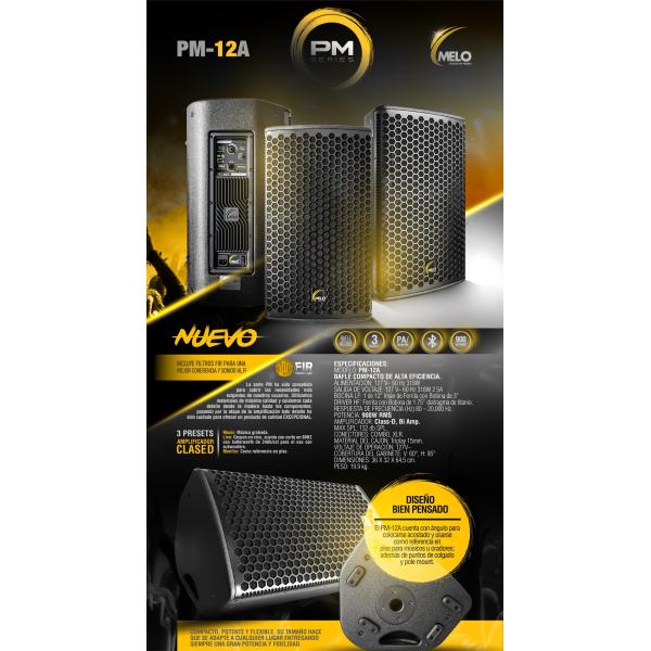 Bafle activo melo pm-12a