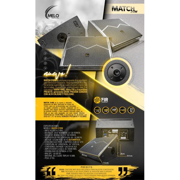 Monitor de piso melo match210w