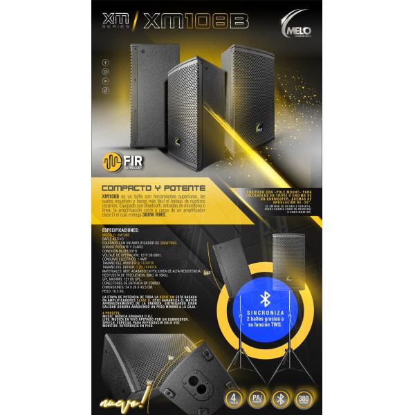 Bafle activo melo xm108b (1pz)