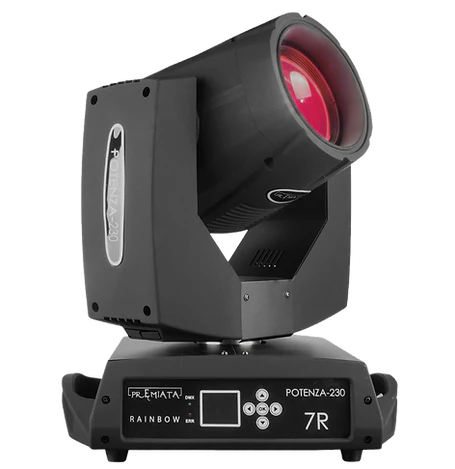 Cabezas moviles premiata potenza-230rainbow (2 pz en un case)